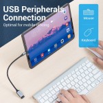Адаптер Type-C-USB 3.0 Vention nickel-plated 5Gbps 3A 0.15m Gray (CCXHB)