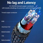 Адаптер Type-C-USB 3.0 Vention nickel-plated 5Gbps 3A 0.15m Gray (CCXHB)