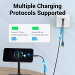 Кабель 2in1 USB-Type-C 2.0 Vention M/2xM PVC Round nickel-plated 3A 480Mbps 1m Black (CQKBF)