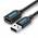 Удлинитель USB-USB 2.0 Vention F/M PVC Round nickel-plated 480Mbps 5m Black (CBIBJ)