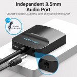 Адаптер MicroHDMI-VGA v.1.4 Vention 1080P 60Hz 0.15m 3.5 audio microusb power Black (AGBBB)