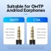 Кабель Audio 3.5мм-3.5мм Vention 2xM/F TPE Jacket 0.6m Black (BBUBAB)