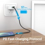 Кабель Type-C-Lightning Vention TPE Nylon Mfi C94 PD 18W 3A 480Mbps 1.5m Grey (TACHG)
