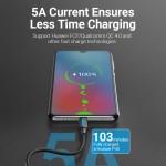 Кабель Type-C-Type-C Vention TPE Round PD 100W 5A 480Mbps 0.5m Black (COTBD) Кабель Type-C-Type-C Vention TPE Round PD 100W 5A 480Mbps 0.5m Black (COTBD)