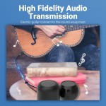 Кабель Audio 6.35мм-6.35мм Vention TRS M/2xM gold-plated 1m Black (BATBF)