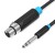 Кабель Audio 6.35мм-XLR Vention TRS PVC M/F nickel-plated 1.5m Black (BBEBG)