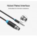 Кабель Audio 6.35мм-XLR Vention TRS PVC M/F nickel-plated 10m Black (BBEBL)