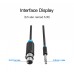 Кабель Audio 6.35мм-XLR Vention TRS PVC M/F nickel-plated 10m Black (BBEBL)