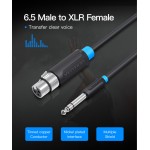 Кабель Audio 6.35мм-XLR Vention TRS PVC M/F nickel-plated 2m Black (BBEBH)