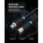 Кабель Audio XLR-XLR Vention PVC M/F nickel-plated 1.5m Black (BBFBG)