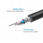 Кабель Audio XLR-XLR Vention PVC M/F nickel-plated 15m Black (BBFBN)