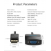 Адаптер DisplayPort-VGA v.1.2 Vention 1080P 60Hz gold-plated 0.15m Black (HBFBB)