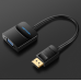 Адаптер DisplayPort-VGA v.1.2 Vention 1080P 60Hz gold-plated 0.15m Black (HBFBB)