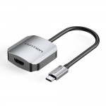 Адаптер Type-C-HDMI v.1.4 Vention Luxury 4K 30Hz gold-plated 0.15m Grey (TDEHB) Адаптер Type-C-HDMI v.1.4 Vention Luxury 4K 30Hz gold-plated 0.15m Grey (TDEHB)