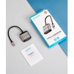Адаптер Type-C-HDMI v.1.4 Vention Upgrade 4K 30Hz gold-plated 0.15m Grey (TDAHB) Адаптер Type-C-HDMI v.1.4 Vention Upgrade 4K 30Hz gold-plated 0.15m Grey (TDAHB)
