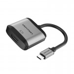 Адаптер Type-C-HDMI v.1.4 Vention Upgrade 4K 30Hz gold-plated 0.15m Grey (TDAHB) Адаптер Type-C-HDMI v.1.4 Vention Upgrade 4K 30Hz gold-plated 0.15m Grey (TDAHB)