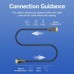 Кабель DisplayPort-DisplayPort v1.4 Vention Optical Zinc PVC 8K 60Hz 4K 144Hz 2K 165Hz 32Gbps 30m Black (HCBBT)