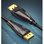 Кабель DisplayPort-DisplayPort v1.4 Vention Optical Zinc PVC 8K 60Hz 4K 144Hz 2K 165Hz 32Gbps 30m Black (HCBBT)