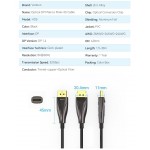 Кабель DisplayPort-DisplayPort v1.4 Vention Optical Zinc PVC 8K 60Hz 4K 144Hz 2K 165Hz 32Gbps 3m Black (HCBBI)