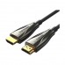 Кабель HDMI-HDMI v.2.0 Vention Optical Zinc PVC 4K 60Hz 18Gbps gold-plated 3m Black (ALABI)