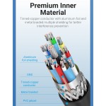 Кабель Type-C-DisplayPort v1.4 Vention PVC 8K 60Hz 4K 144Hz 2k 165Hz 1080P 240Hz 21.6Gbps gold-plated 2m Black (CGYBH)