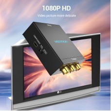 Конвертер HDMI-3RCA Vention 1080P 60Hz gold-plated Black (AEEB0)