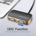 Сплиттер 2 In 1 Out VGA-VGA Vention PVC M/2xF 1080P 60Hz gold-plated 1m Black (DBABF)