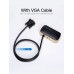 Сплиттер 2 In 1 Out VGA-VGA Vention PVC M/2xF 1080P 60Hz gold-plated 1m Black (DBABF)