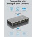 Сплиттер KVM 2 in 1 Out VGA-VGA Vention 1080P 60Hz 2USB gold-plated Black (DBEB0)