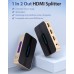 Сплиттер Video 2 In 1 HDMI-HDMI v.1.4 Vention F/4xF 4k 30Hz gold-plated Black/Gold (ACBG0)