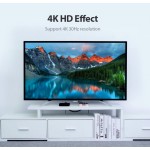 Сплиттер Video 2 In 1 HDMI-HDMI v.1.4 Vention F/4xF 4k 30Hz gold-plated Black/Gold (ACBG0)