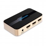 Сплиттер Video 2 In 1 HDMI-HDMI v.1.4 Vention F/4xF 4k 30Hz gold-plated Black/Gold (ACBG0)
