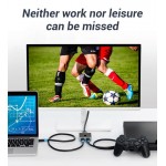 Сплиттер Video 2 In 1 HDMI-HDMI v.2.0 Vention F/2xF 4k 60Hz gold-plated Black (AFLI0)