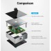 Сплиттер Video 2 In 1 HDMI-HDMI v.2.0 Vention F/2xF 4k 60Hz gold-plated Black (AFLI0)