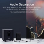 Сплиттер Video 3 In 1 HDMI-HDMI v.1.4 Vention F/3xF 4k 30Hz Upgrade (3.5мм+Toslink) gold-plated Black