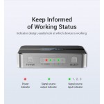 Сплиттер Video 3 In 1 HDMI-HDMI v.2.0 Vention F/3xF 4k 60Hz (Support: 20m HDR 3D) gold-plated Black (