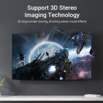 Сплиттер Video 3 In 1 HDMI-HDMI v.2.0 Vention F/3xF 4k 60Hz (Support: 20m HDR 3D) gold-plated Black (