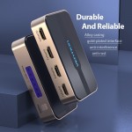 Сплиттер Video 4 In 1 HDMI-HDMI v.1.4 Vention F/4xF 4k 30Hz gold-plated Black/Gold (ACCG0)