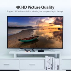 Сплитер Video 4 In 1 HDMI-HDMI v.1.4 Vention F/4xF 4k 30Hz gold-plated Black/Gold (ACCG0)