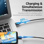 Адаптер Type-C-MicroUSB Vention F/M PVC 3A 480Mbps nickel-plated Black (CDXB0)