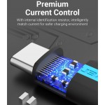 Адаптер Type-C-MicroUSB Vention F/M PVC 3A 480Mbps nickel-plated Black (CDXB0)