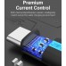 Адаптер Type-C-MicroUSB Vention F/M PVC 3A 480Mbps nickel-plated Black (CDXB0)
