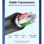 Адаптер USB-MiniUSB 5pin OTG 2.0 Vention PVC Round 2A 480Mbps nickel-plated 0.15m Black (CCTBB)