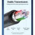 Адаптер USB-MiniUSB 5pin OTG 2.0 Vention PVC Round 2A 480Mbps nickel-plated 0.15m Black (CCTBB)