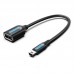 Адаптер USB-MiniUSB 5pin OTG 2.0 Vention PVC Round 2A 480Mbps nickel-plated 0.15m Black (CCTBB)