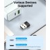 Адаптер USB-Type-C 2.0 Vention M/F PVC 3A 480Mbps nickel-plated Black (CDWB0)
