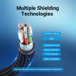 Кабель Type-C-Type-C Vention TPE Nylon 90° Degree PD 100W 5A 480Mbps nickel-plated 1.5m Grey (TAKHG) Кабель Type-C-Type-C Vention TPE Nylon 90° Degree PD 100W 5A 480Mbps nickel-plated 1.5m Grey (TAKHG)