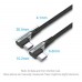 Кабель Type-C-Type-C Vention TPE Nylon Double 90° Degree PD 100W 5A 480Mbps nickel-plated 1m Grey (TANHF)