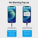 Кабель USB-Lightning Vention TPE Nylon MFi C89 2.4A 480Mbps nickel-plated 2m Grey (LABHH)
