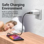 Кабель USB-MicroUSB Reversible Vention TPE Nylon 3A 480Mbps nickel-plated 0.25m Grey (COCHC)